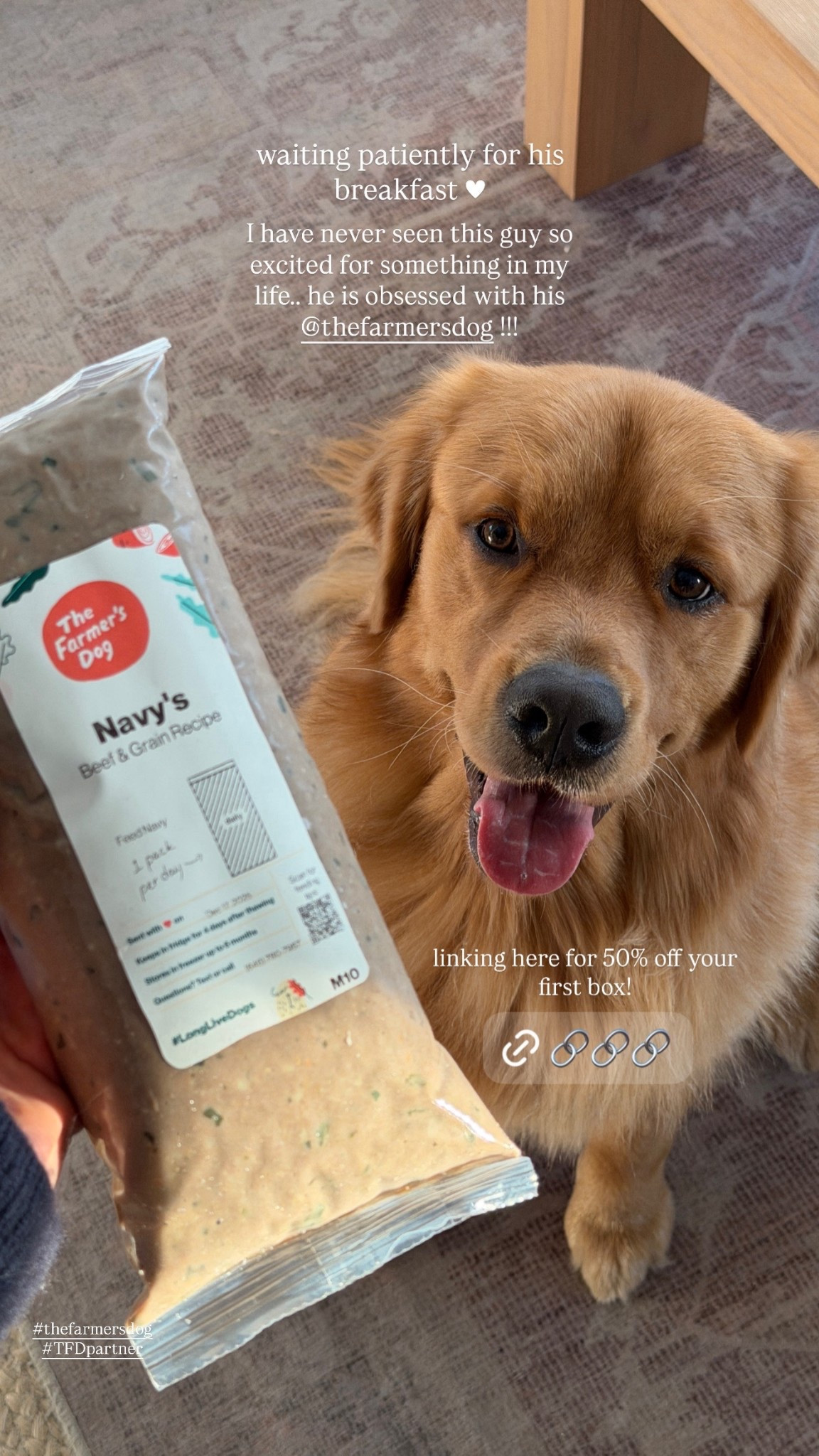 fresh ingredients & more good years! 50% off your first box using my link!
@thefarmersdog #thefarmersdog #TFDpartner