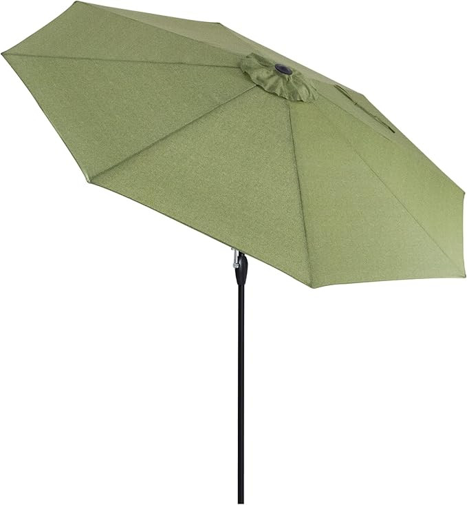 Tempera Striped Patio Umbrellas Outdoor Table Market Umbrellas with Crank & Pust Button Tilt|Auto... | Amazon (US)