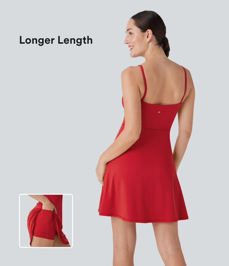 Women’s SoftlyZero™ Plush Corset 2-in-1 Mini Casual Dress with Pocket-Longer Length - Halara | HALARA