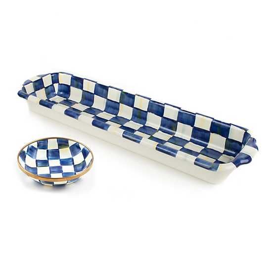 Royal Check Baguette Dish & Dipping Bowl Set | MacKenzie-Childs