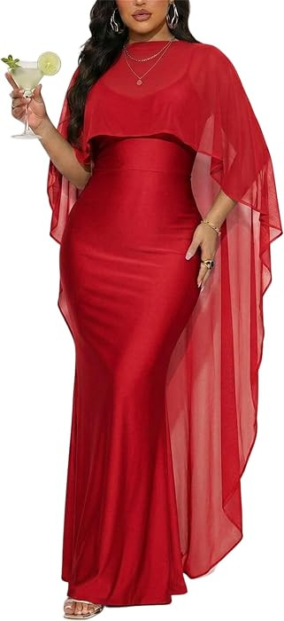 Women's Satin Bodycon Maxi Dress Formal Wedding Guest Dress | Amazon (US)