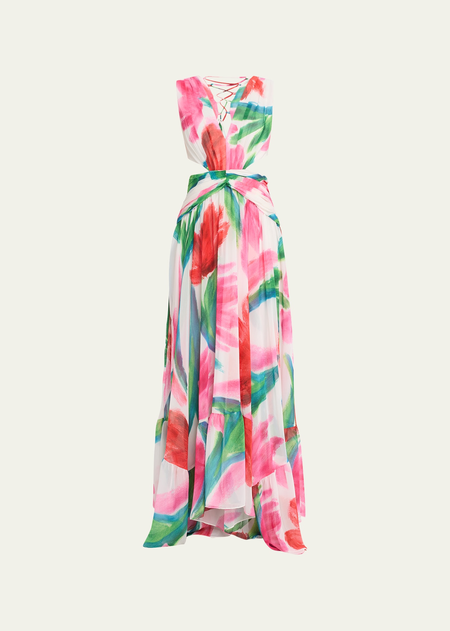 PatBO Allegro Cutout Floral Maxi Dress | Bergdorf Goodman