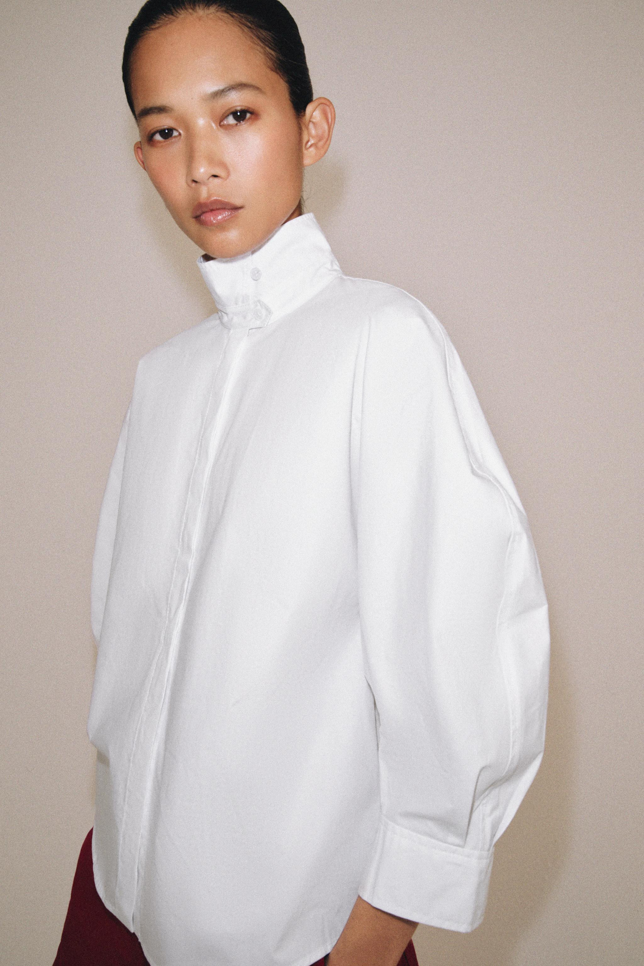 ZW COLLECTION PUFF SLEEVE SHIRT | Zara US