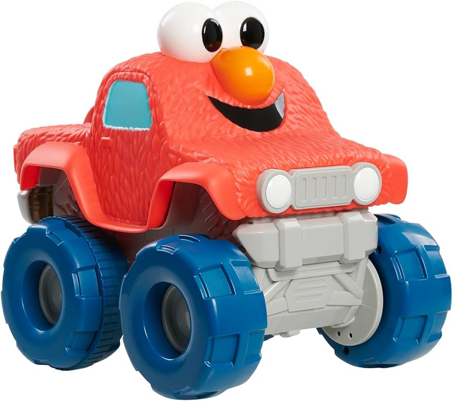 SESAME STREET Giggle N Go Monster Truck Toy Vehicle, Pops Wheelies, Sings, and Has Phrases, Offic... | Amazon (US)