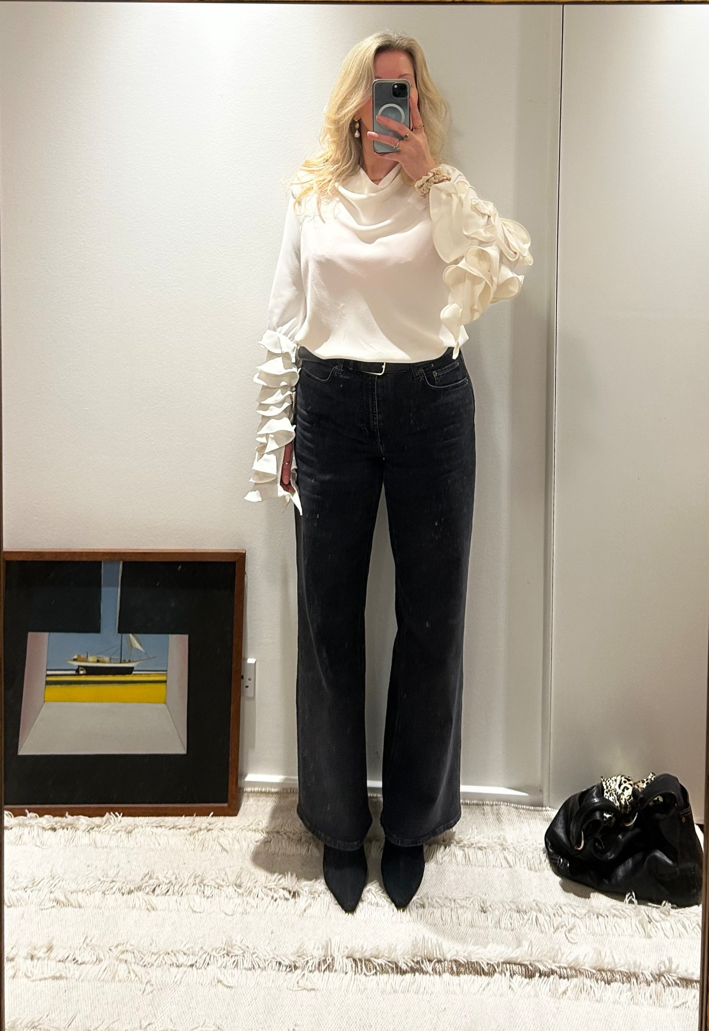 Jeans and a nice top | floaty | feminine | flounced | spring blouse style

#LTKOver40 #LTKTall #LTKootd