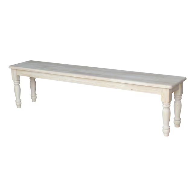 International Concepts Casual Natural Accent Bench 72-in x 14-in x 18-in | Lowe's