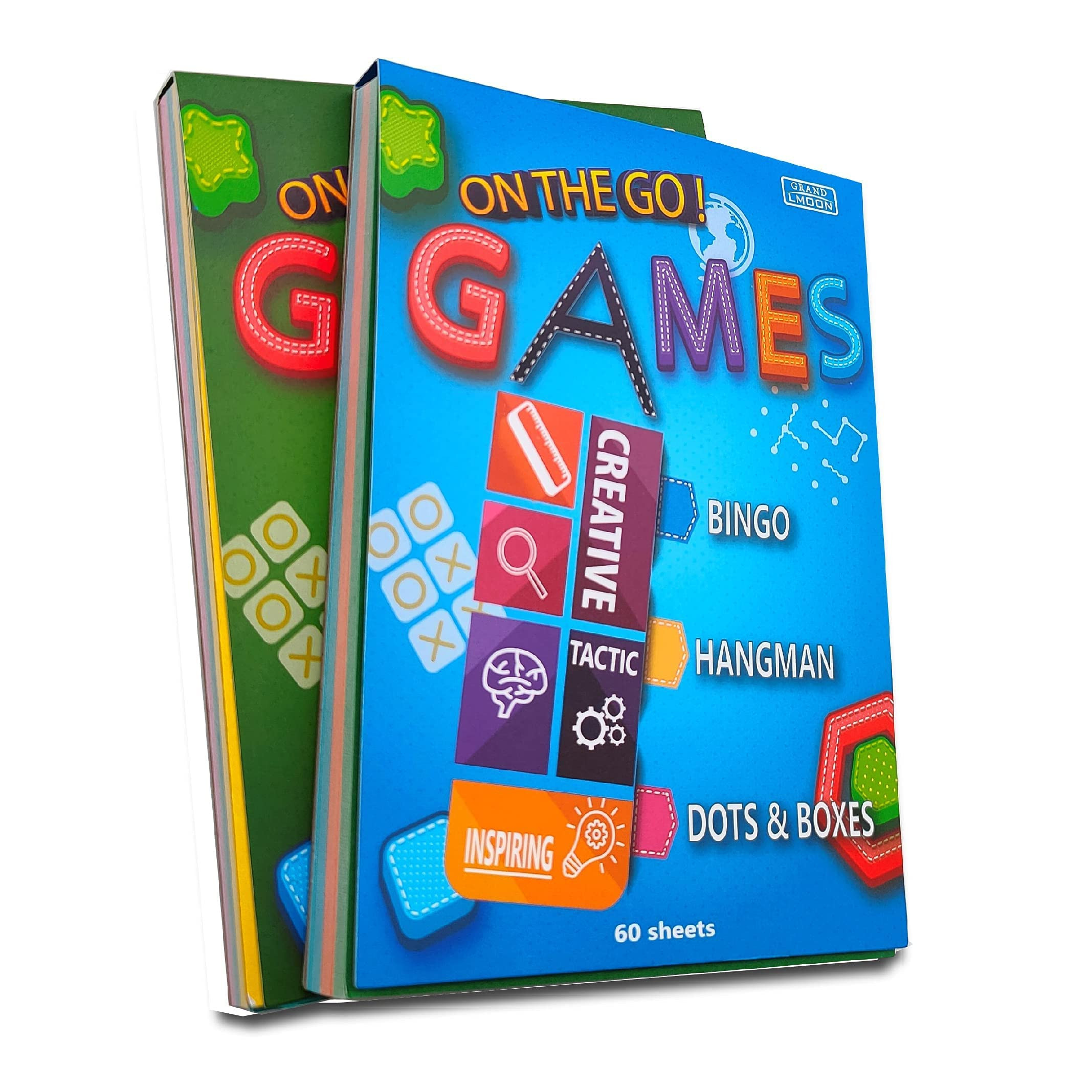 6 Portable Travel Game Activities Notepad On The Go Plane Trip Game 4 x 6-inches (2 Pads and 60 S... | Amazon (US)