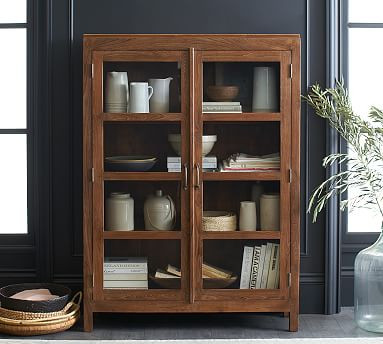 Menlo 49" x 67" Reclaimed Teak Storage Cabinet | Pottery Barn (US)