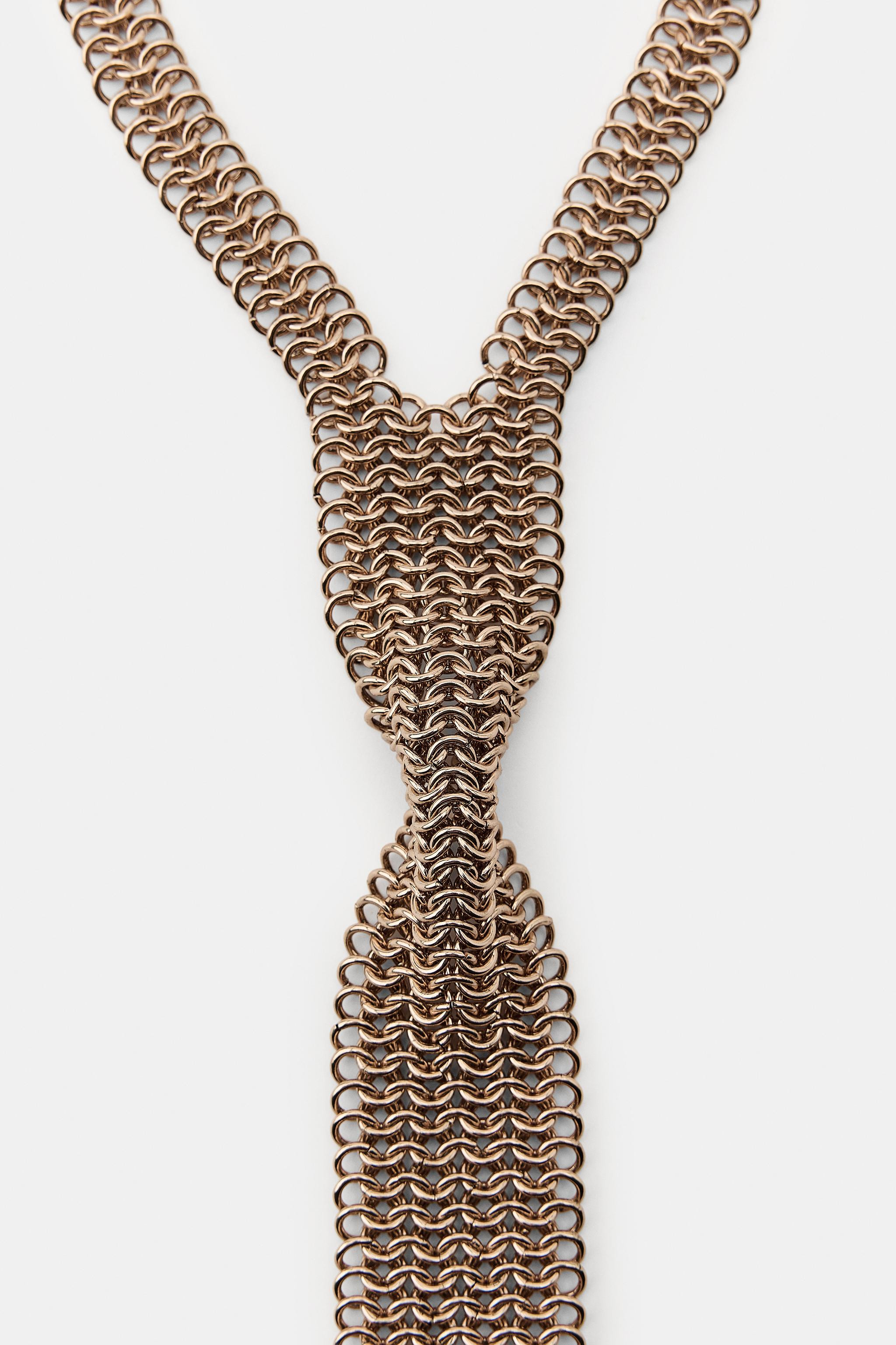 METAL TIE NECKLACE | Zara US