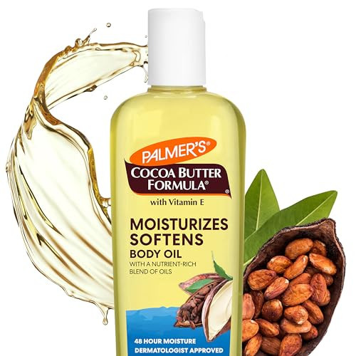 Palmer's Cocoa Butter Moisturizing Body Oil with Vitamin E, Radiant Looking Glow and Skin Hydration, Instant Absorption, Bath, Body and Shower, 8.5 Ounces | Amazon (US)