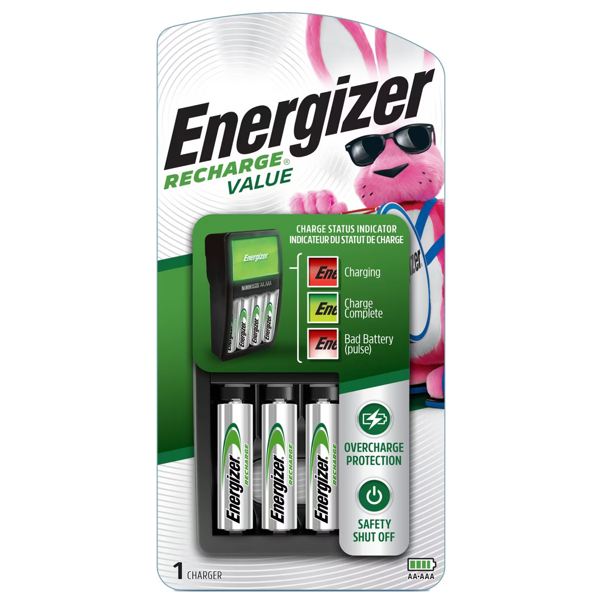 Energizer Recharge Value Charger for NiMH Rechargeable AA and AAA Batteries | Target