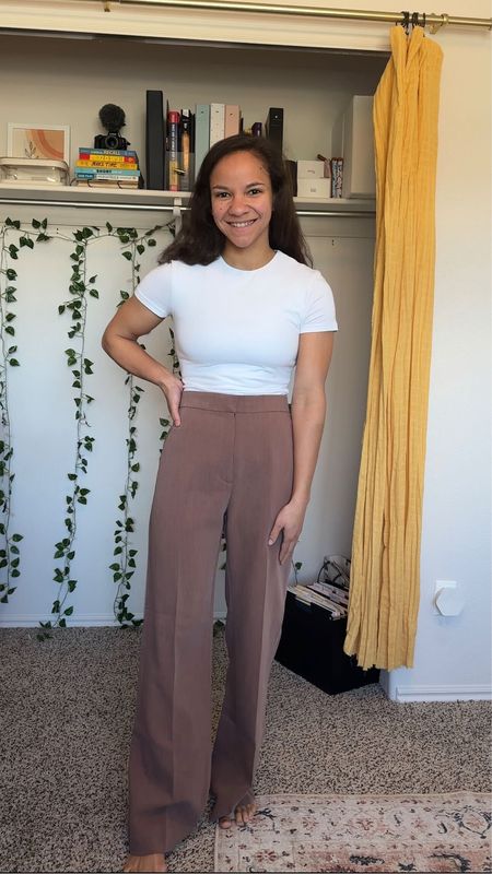 These brown pants from abercrombie are so good! Paired them with this white bodysuit also from A&F!

#businesscasual #workoutfit #whitetop #whitebodysuit #tailoredpants #springoutfits #brownpants #workwear #workpants 


#LTKstyletip #LTKFind #LTKworkwear