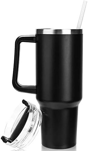 Amazon.com | BAUMFEUER 40 oz Tumbler with Handle Stainless Steel Insulated Travel Coffee Mug Doub... | Amazon (US)