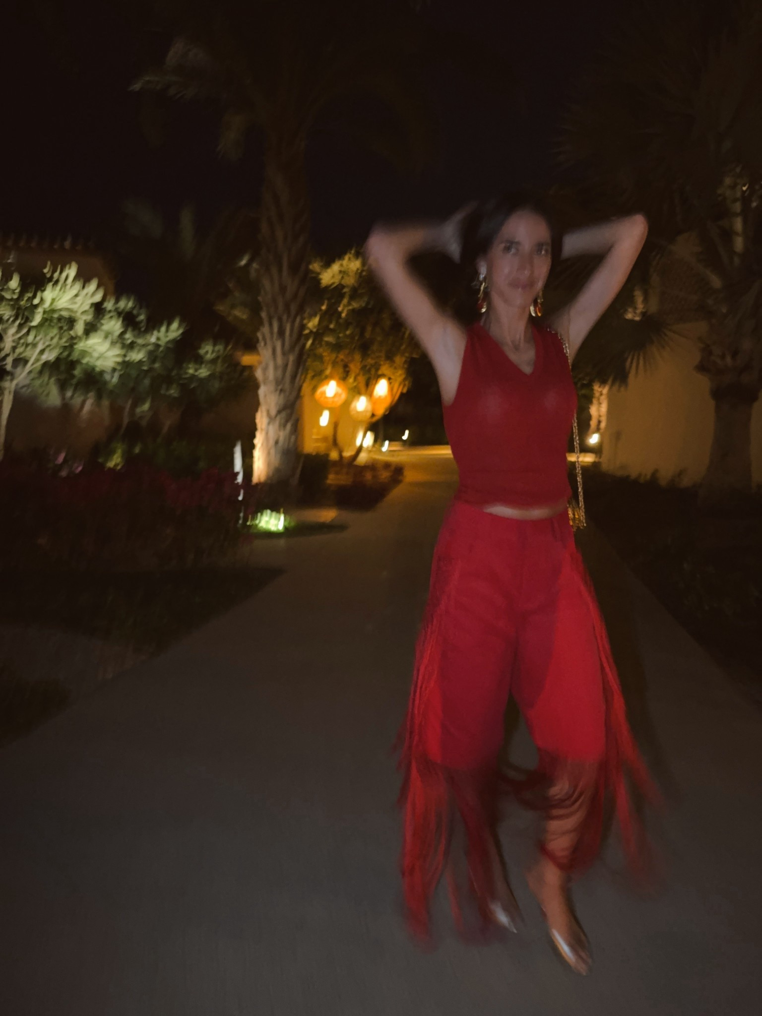 Earrings are linked in gold!