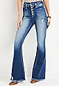KanCan™ Flare High Rise Ripped Button Fly Jean | Maurices