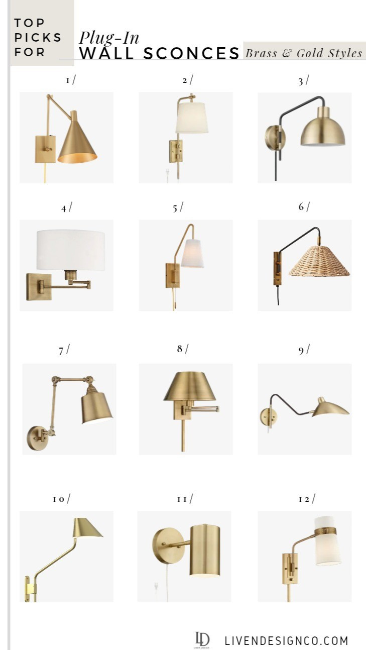Plug in brass sconce. Wall sconce. Swing arm sconce. Modern sconce. Bedside sconce

#LTKSeasonal #LTKHome #LTKSaleAlert