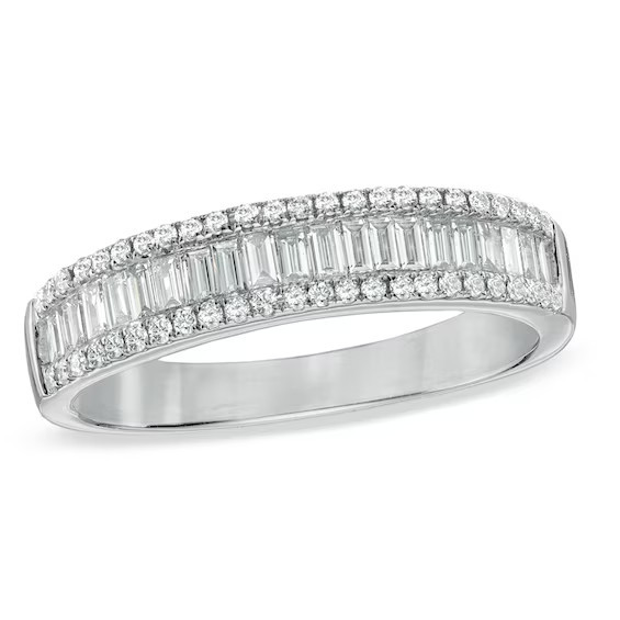 Baguette Round Diamond band | Zales