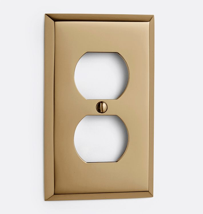 Lewis Single Duplex Outlet Switchplate | Rejuvenation