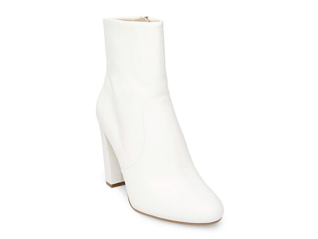 Steve Madden Editor Bootie - Women's - White | DSW