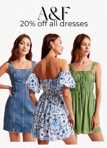 Abercrombie & fitch 20% off ALL dresses sale! So many cute options for summer! Great wedding guest dresses too 👀

#LTKSaleAlert #LTKSeasonal #LTKStyleTip