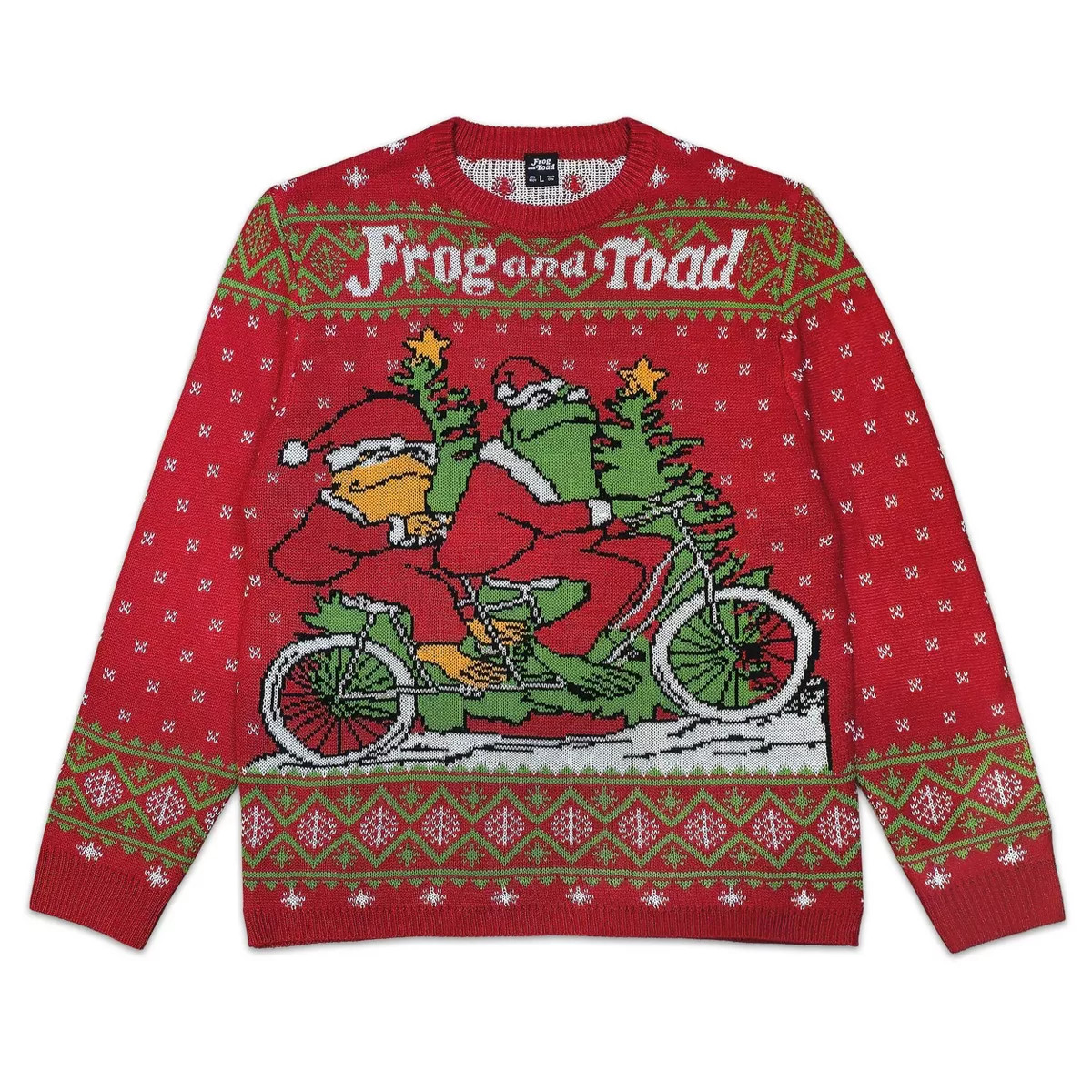 Men's Frog and Toad Graphic Sweater - Red | Target