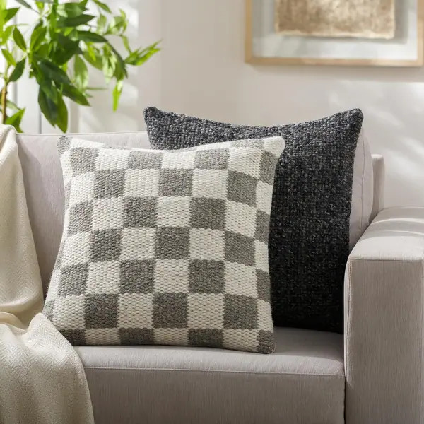 Alfonso Checkered Throw Pillow | Bed Bath & Beyond