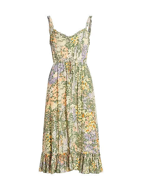 Adelyn Floral Midi-Dress | Saks Fifth Avenue