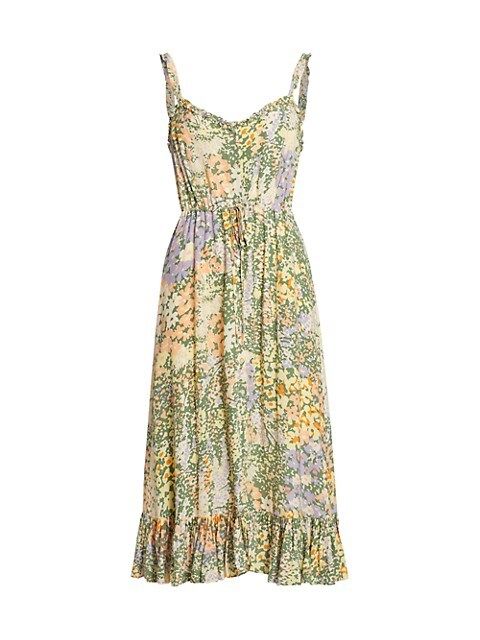 Adelyn Floral Midi-Dress | Saks Fifth Avenue