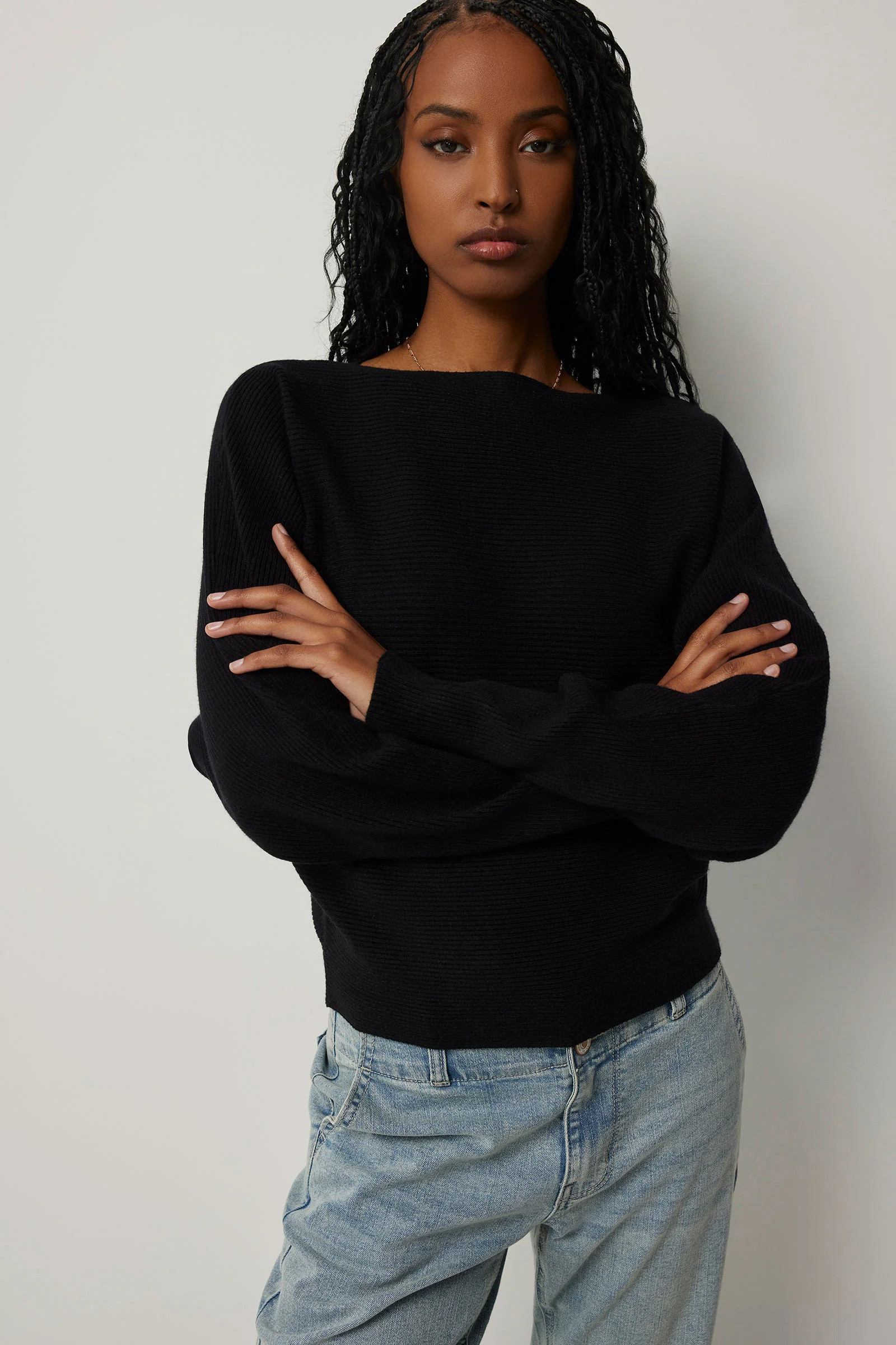 Horizontal Rib Dolman Sweater | Ardene