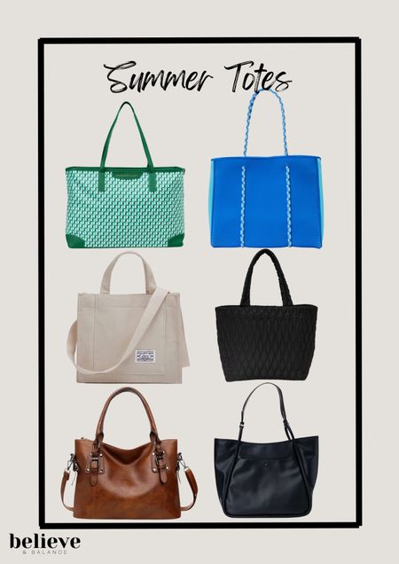 Tote bags are so practical and useful for the summer.  These bags can take you from work to the beach and even for running errands.  Tote bags have become a staple part of summer outfits. 

#LTKitbag #LTKSeasonal #LTKFind