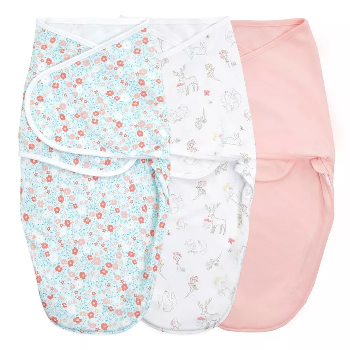 Aden + Anais essentials wrap swaddle blanket fairytale flowers - 3pk | Target