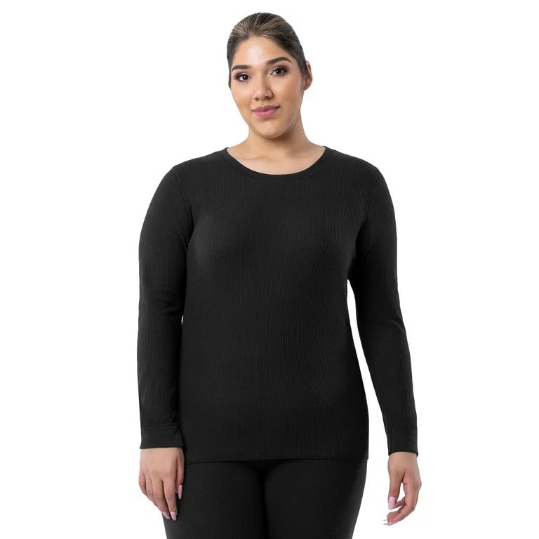 Fruit of the Loom Women's Eversoft Waffle Thermal Top, Sizes XS-XXXL | Walmart (US)