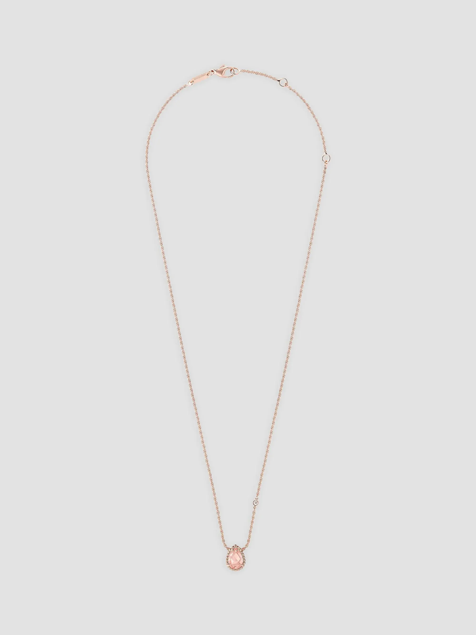 Boucheron Serpent Bohème 18K Rose Gold, Pink Quartz &amp; 0.03 TCW Diamond Pendant Necklace | Sa... | Saks Fifth Avenue