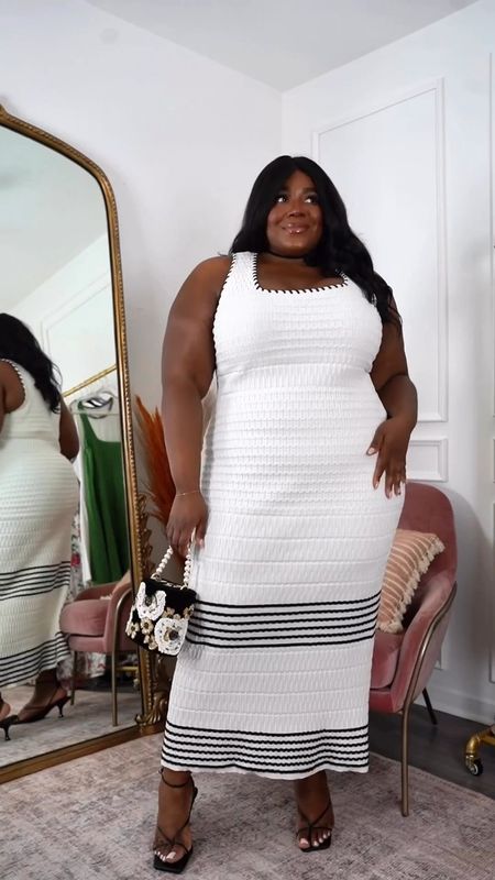 Day 4 of 5 Days of Dresses | Going a little sexy with this knit woven body on dress. Runs large. Wearing a 2X & shapewear.

Use code THAMARRXSPANX to save at checkout and free shipping 

Plus Size Dresses, White Dresses, Graduation Dress, Vacation Outfit

#LTKfindsunder50 #LTKfindsunder100 #LTKplussize