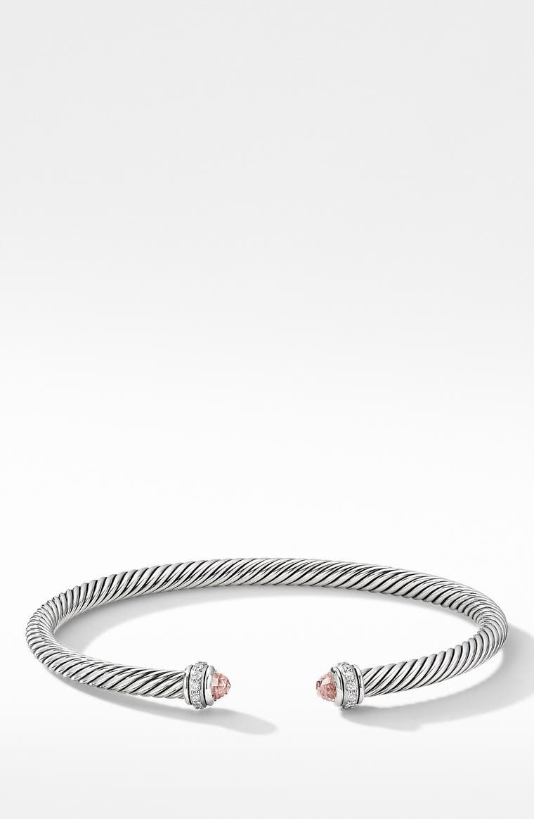4mm Cable Classic Bracelet with Semiprecious Stones & Diamonds | Nordstrom