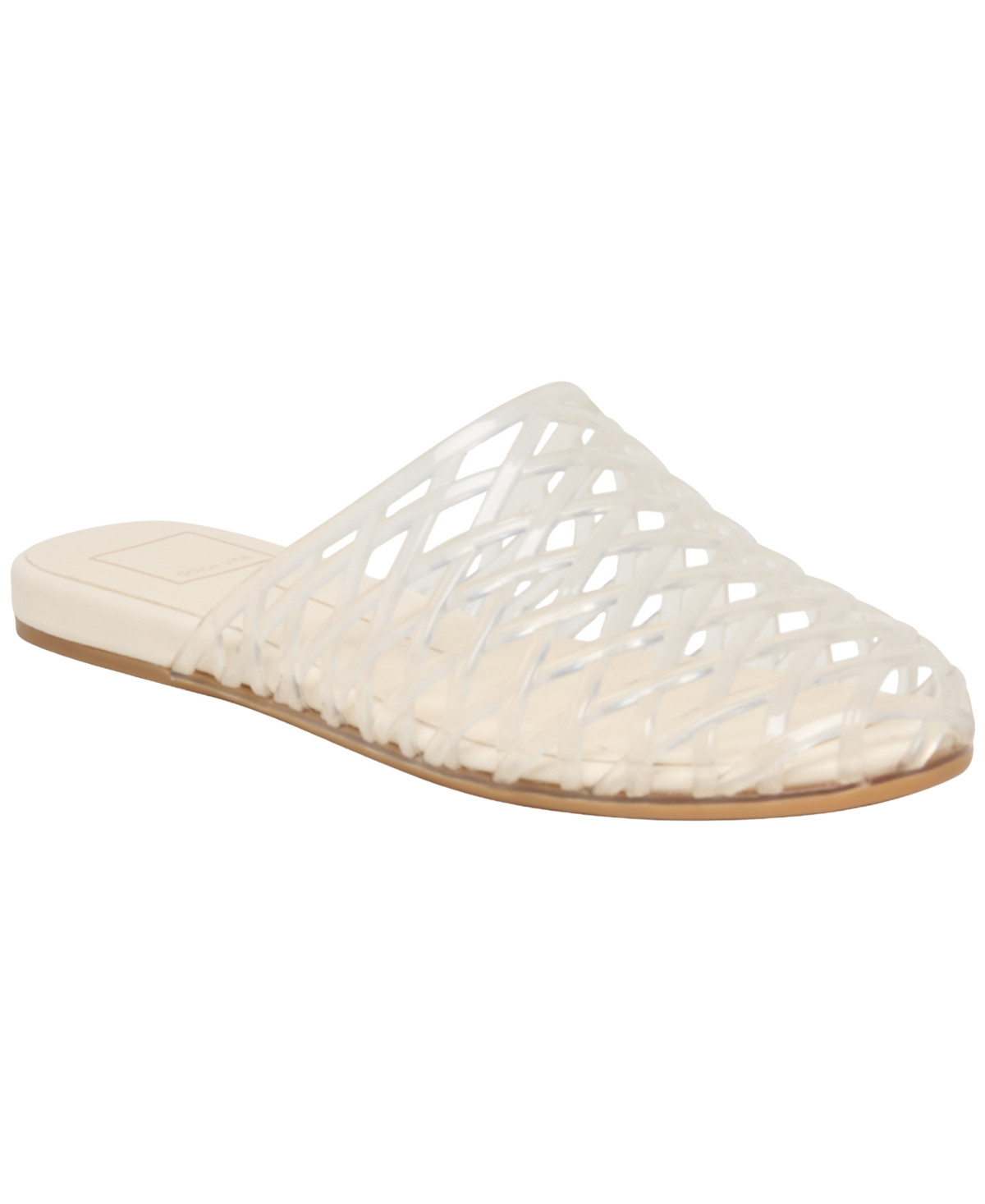 Dolce Vita Women's Ginna Caged Slip-On Jelly Mule Flats - Crystal Jelly | Macy's