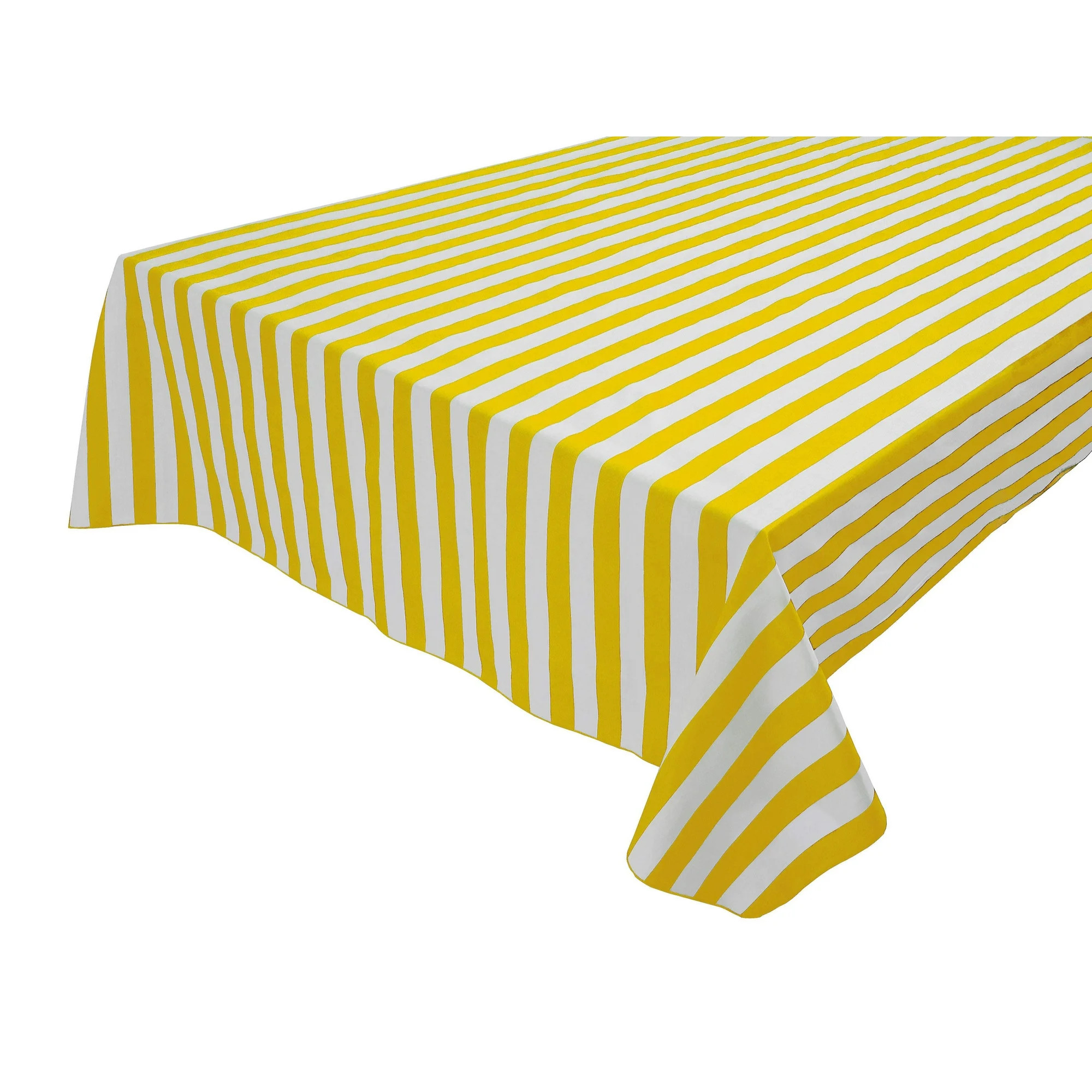 Cotton Tablecloth Stripes Print / 1 Inch Wide Stripe Yellow | Walmart (US)
