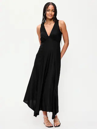 Handkerchief Hem Midi Dress | Old Navy (CA)