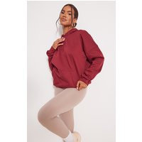 Burgundy Oversized Hoodie | PrettyLittleThing UK