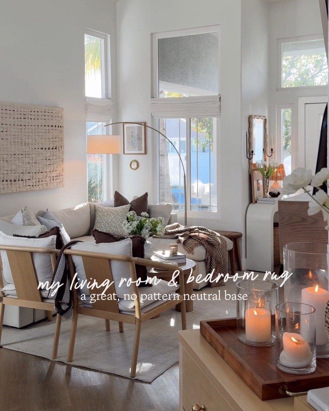 Living room decor, small living room, neutral rug, coffee table, throw pillows 

#LTKFindsUnder50 #LTKStyleTip #LTKHome