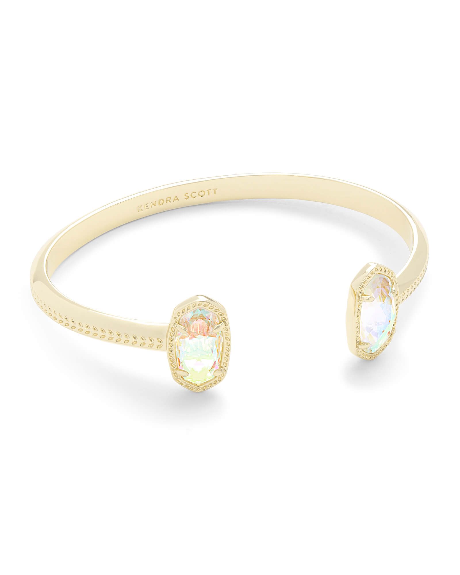 Elton Gold Cuff Bracelet in Dichroic Glass | Kendra Scott