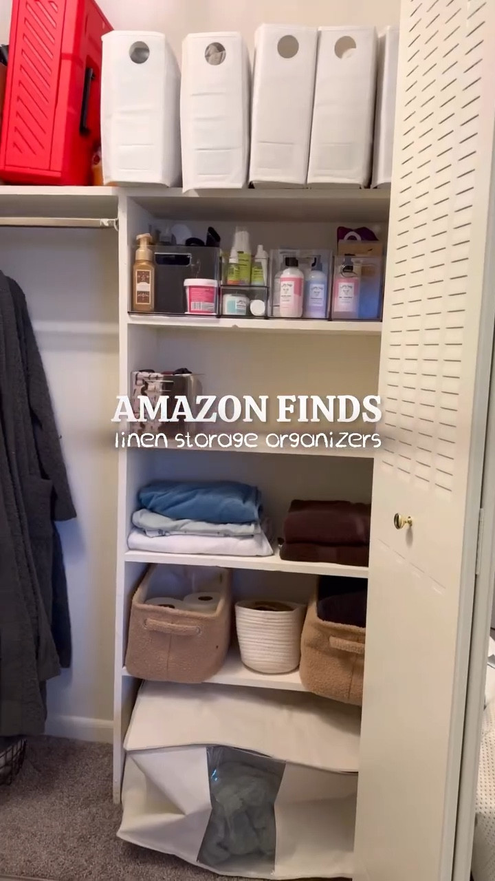 organize my (✨very disorganized✨) linen closet with me—starting with our bedding! these linen cubes are my fav, practical solution for storing + organizing our bedding and curtains!

they instantly make our linen closet look less cluttered + our bedding so much easier to access!you can even label them—by room, size, etc—so you can quickly find what you’re looking for 🧺✍🏼

they’re on sale for 30% off rn on Amazon, plus an additional 10% off with code “Z1H911S1F251” 🔖
#linencloset #homeorganization #bedding #storagesolutions #amazonfinds #amazonhomefinds 

#LTKHome #LTKSaleAlert #LTKFindsUnder50