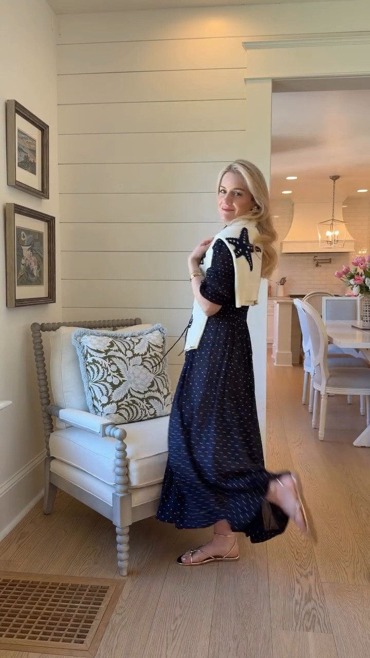 This spring dress is one of those pieces I reach for when I want to feel put together without overthinking it….

It’s gorgeous, but actually works for mom life. Like I can fully help my littles out of the pool in it 👌

Save this for your next “I need an outfit that does it all” moment 💫

#momstyle #springdress #blueandwhiteforever #coastalstyle