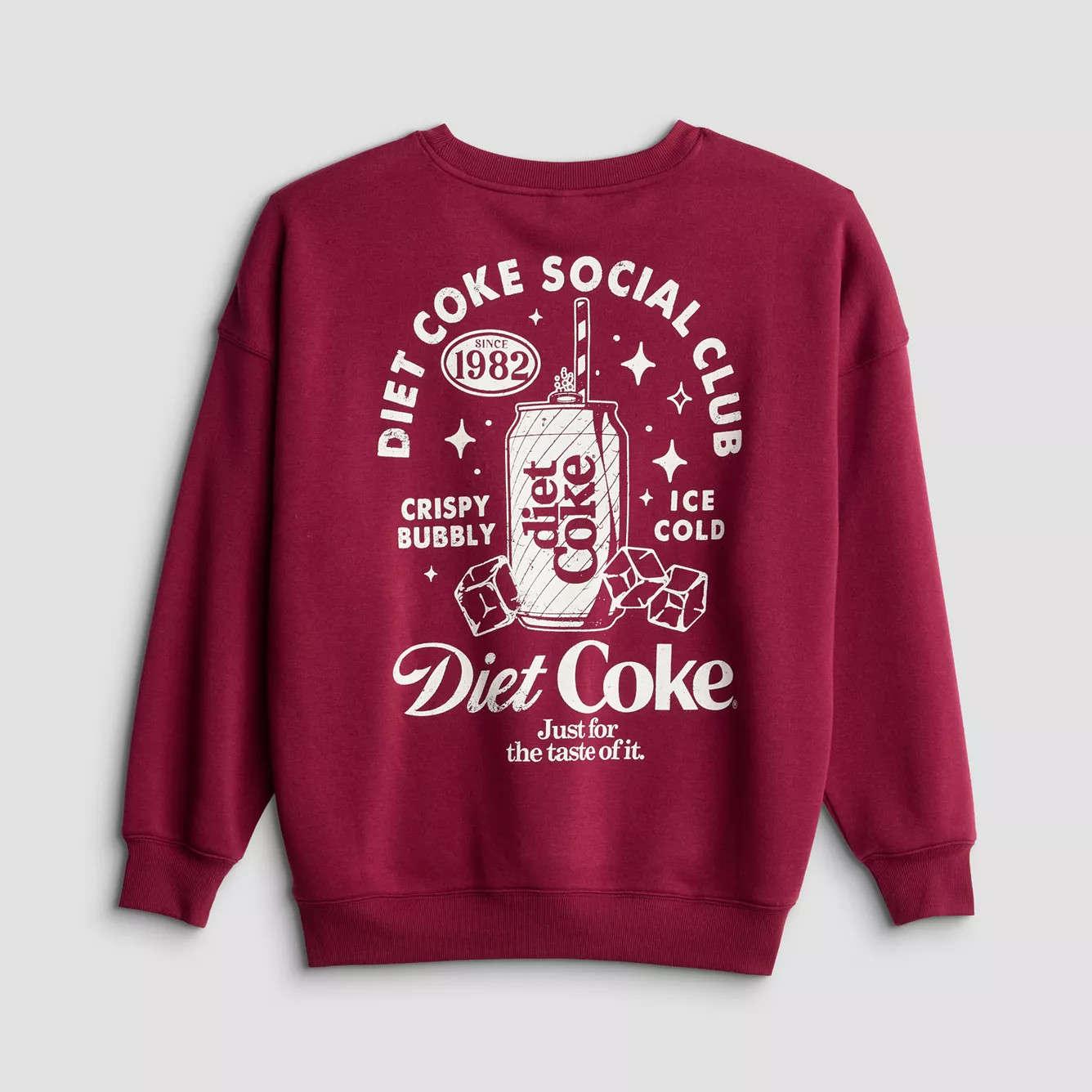 Juniors' Diet Coke Social Club Oversized Graphic Pullover | Kohl's