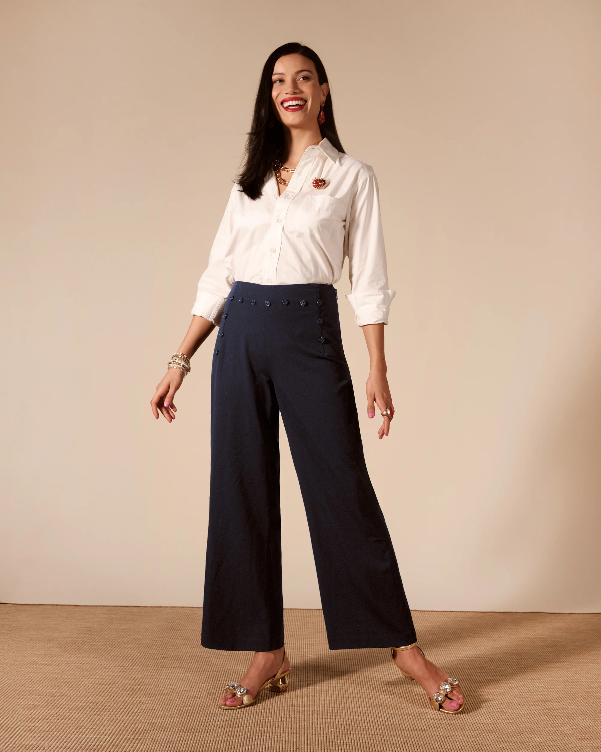 Sailor Pant - Navy | Frances Valentine