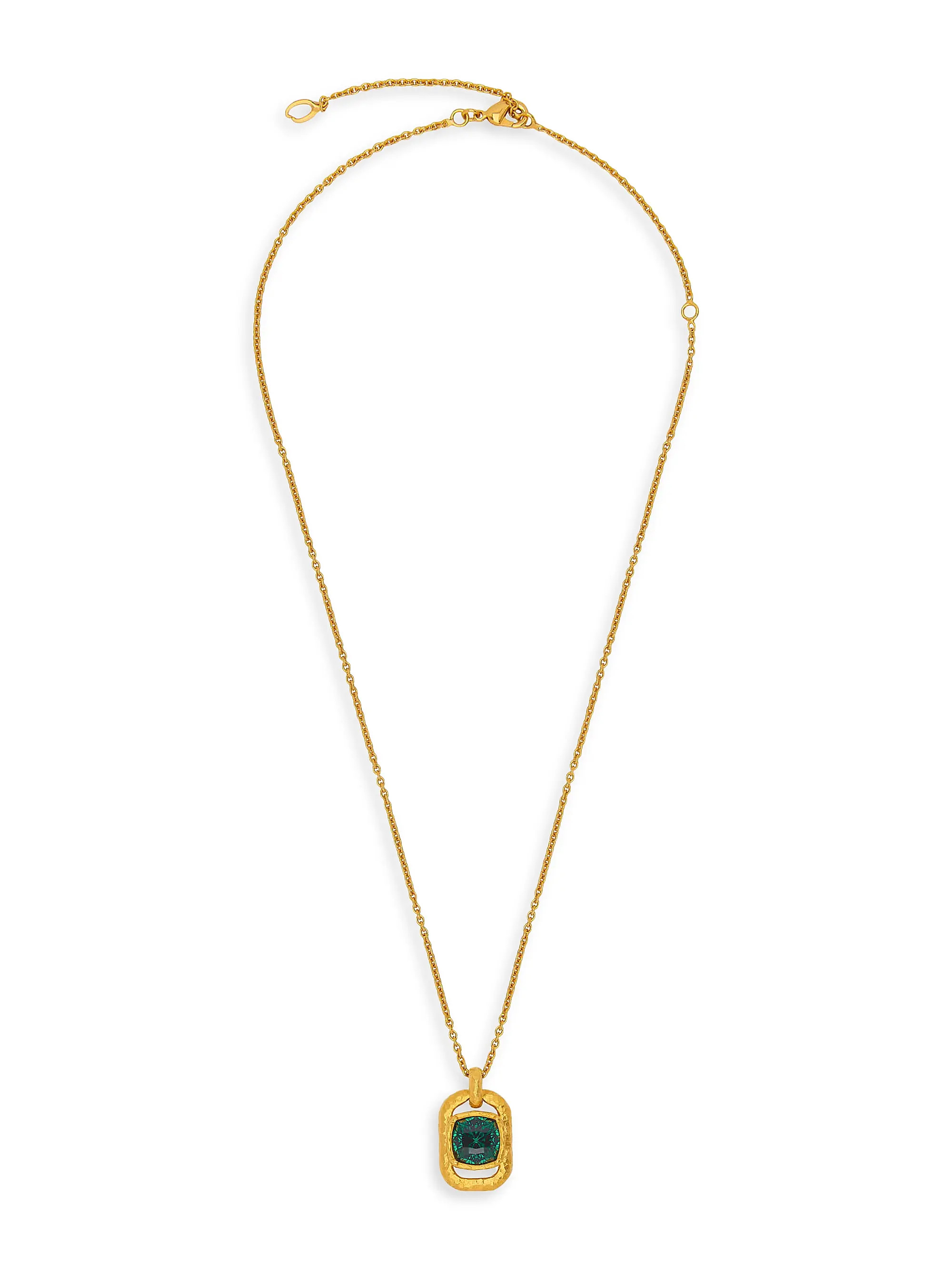 24K-Gold-Plated Brass & Glass Crystal Pendant Necklace | Saks Fifth Avenue