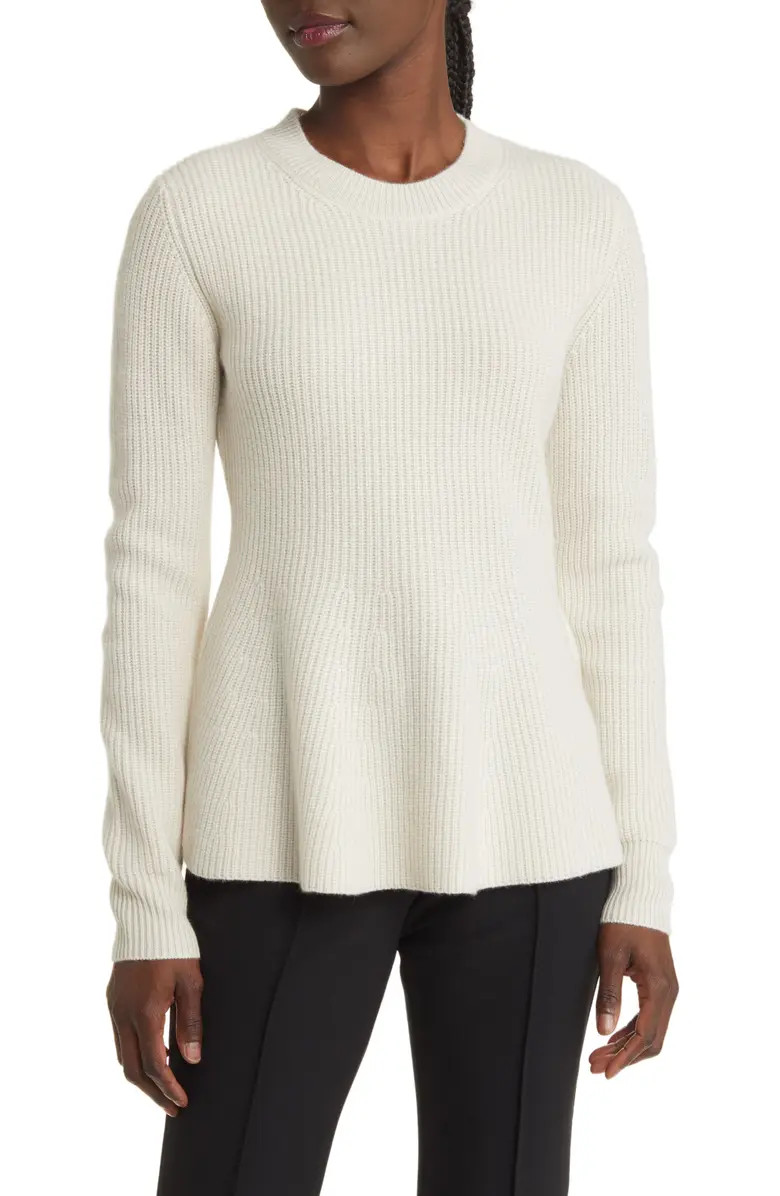 Nordstrom Signature Peplum Cashmere Sweater | Nordstrom | Nordstrom