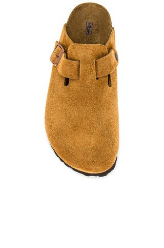 BIRKENSTOCK Boston Soft Footbed Clog in Mink from Revolve.com | Revolve Clothing (Global)