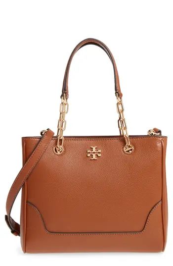 Tory Burch Small Marsden Leather Tote - Brown | Nordstrom