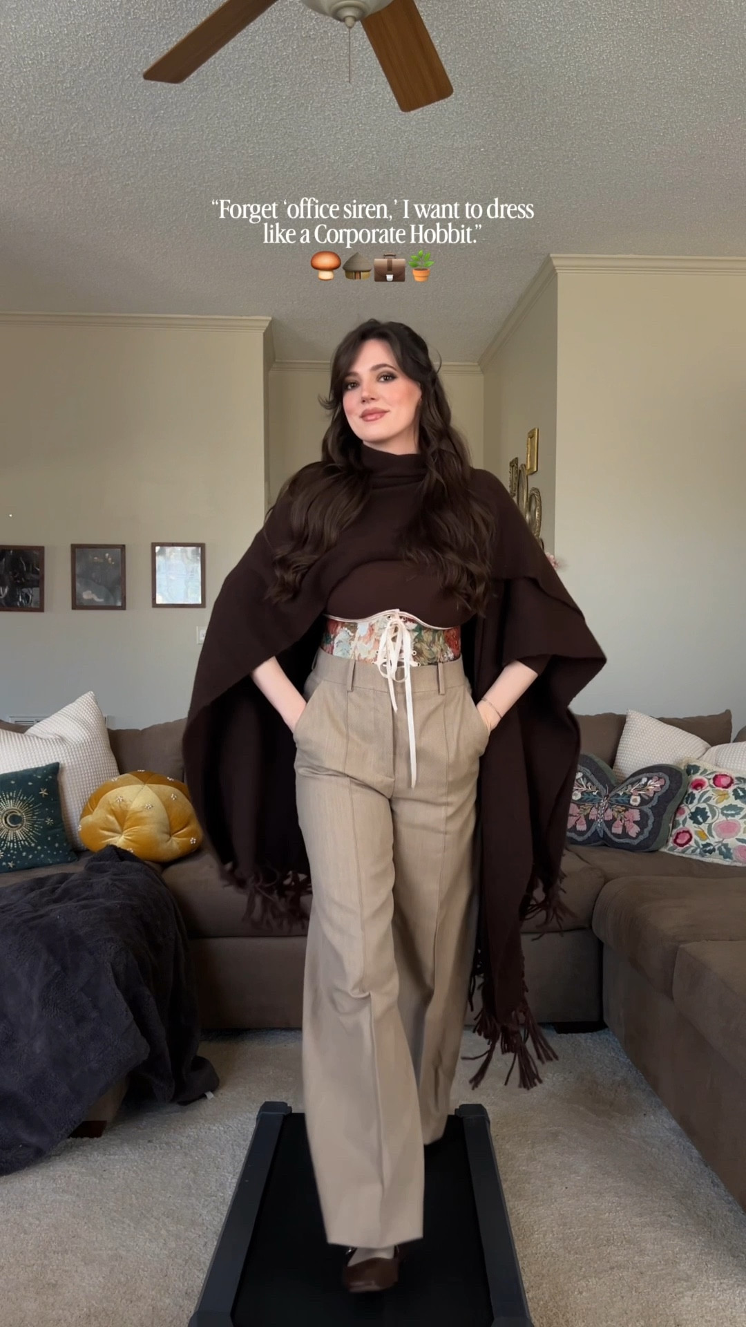 Corporate hobbit outfit 🍄‍🟫

Pants are true to size

#LTKootd #LTKSeasonal #LTKWorkwear